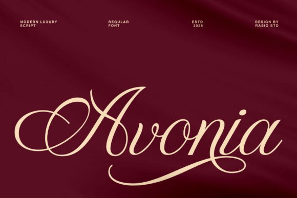 Avonia: A Refined Script Font for Makers & Designers