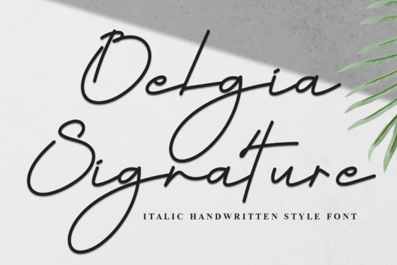 Belgia Signature: The Handwritten Font for Handmade Goods