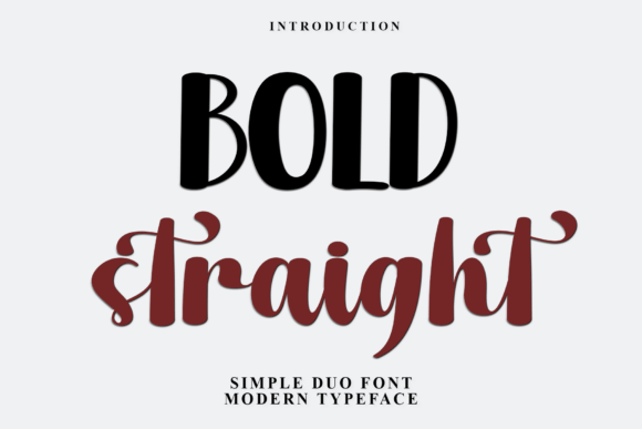 Bold Straight: A Festive Display Font for Editorial Design