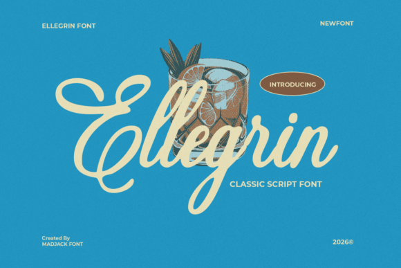 Ellegrin: A Bold Script Font for Web Design