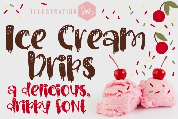 Ice Cream Drips: A Playful Font for Makers and Sellers
