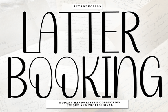 Latter Booking: A Script Font for Branding That Feels Personal