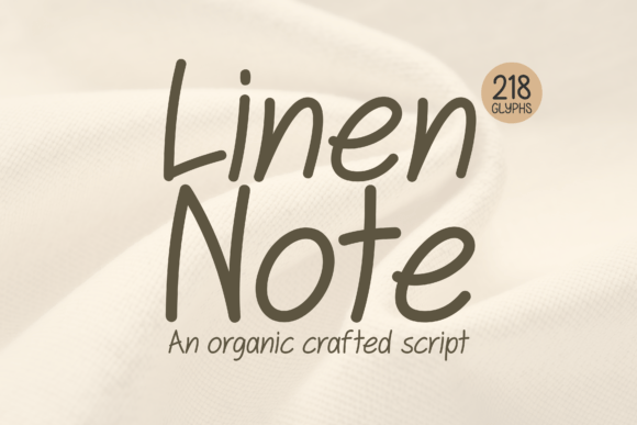 Linen Note: The Organic Script Font for Handmade Charm