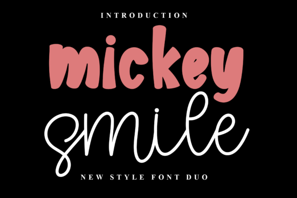 Mickey Smile: A Festive Typeface for Makers & Shops