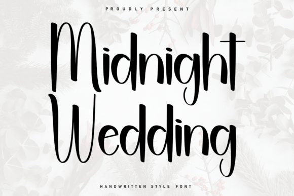 Midnight Wedding Handwritten Font for Digital Marketing