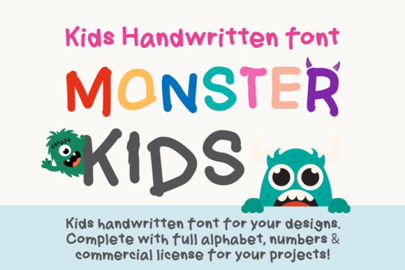 Monster Kids: A Playful Display Font for Bold Branding