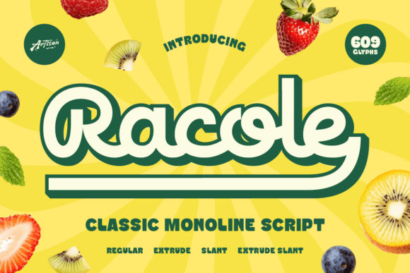 Racole: A Warm Script Font for Editorial Design