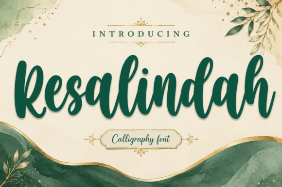Resalindah: A Soft Script Font for Cohesive Branding