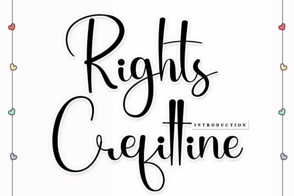 Rights Crefittine: The Handwritten Font for Brand Identity