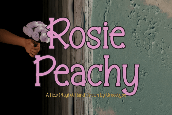 Rosie Peachy: A Playful Display Typeface for Brand Identity