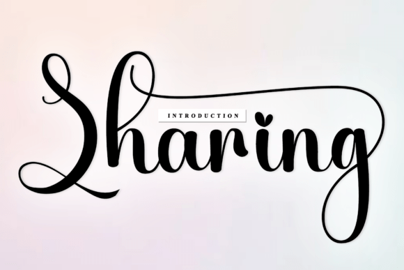 Sharing: A Handwritten Font That Builds Brand Trust