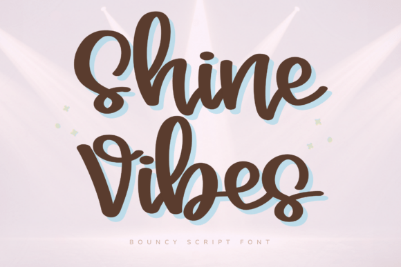 Shine Vibes: A Bouncy Script Font for Digital Creators