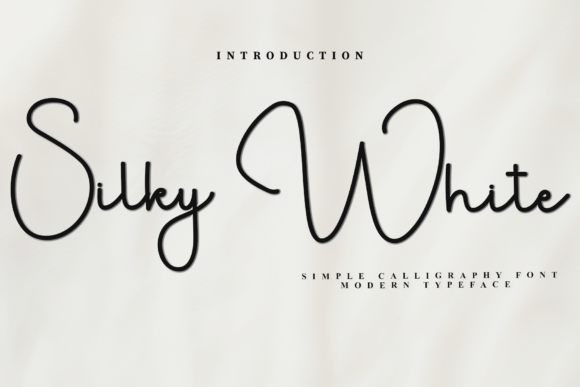 Silky White: A Soft Script Font for Modern Web Design