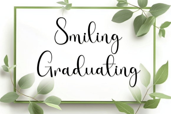 Smiling Graduating: A Handwritten Script Font for Campaign Visuals