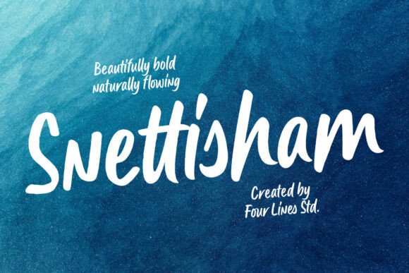 Snettisham: A Bold Script Font for Web Design