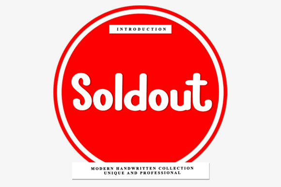 Soldout: A Sophisticated Script Font for Refined Branding