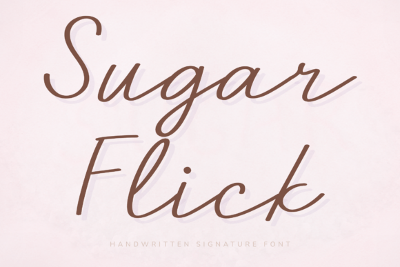 Sugar Flick: A Delicate Handwritten Font for Web Design