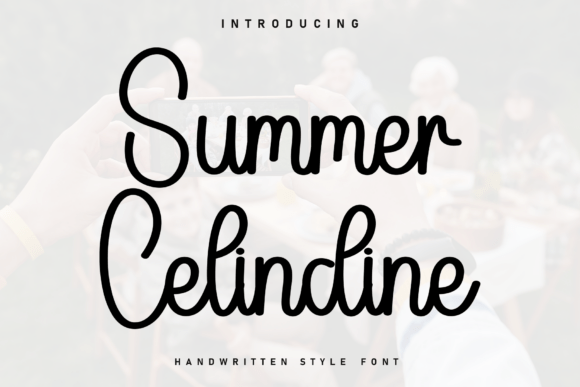 Summer Celindine: A Handwritten Font for Digital Design