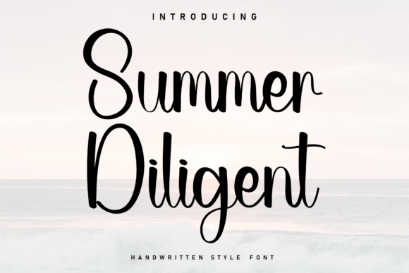 Summer Diligent: The Crafters' Handwritten Font for Beautiful Product Presentation