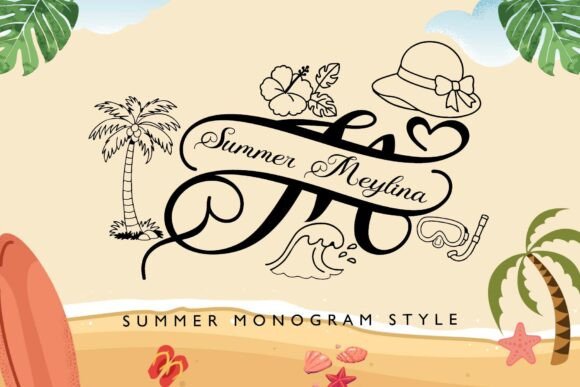 Summer Meylina Monogram: A Font for Elegant Digital Branding