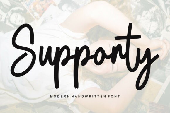 Supporty: A Script Font for Stylish Handmade Products