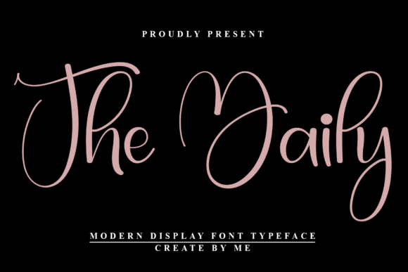 The Daily: A Festive Script Font for Crafters