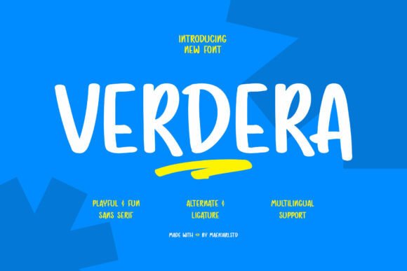 Verdera: A Playful Handwritten Font for Web Design