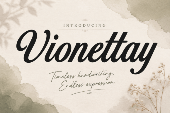 Vionettay Script Font for a Cohesive Brand Look