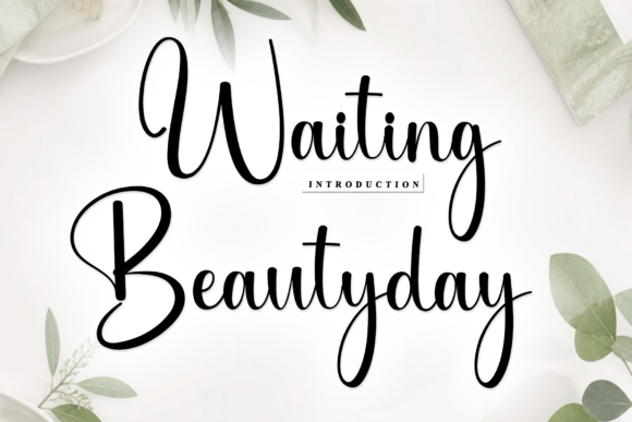 Waiting Beautyday: A Warm Script Font for Business Branding