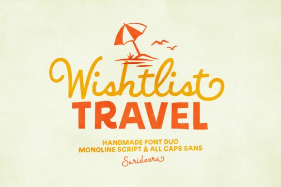 Wishlist Travel: A Handmade Font Duo for Small Business Branding
