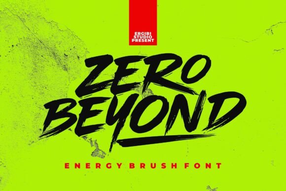 Zero Beyond: A Bold Brush Font for Campaign Creators